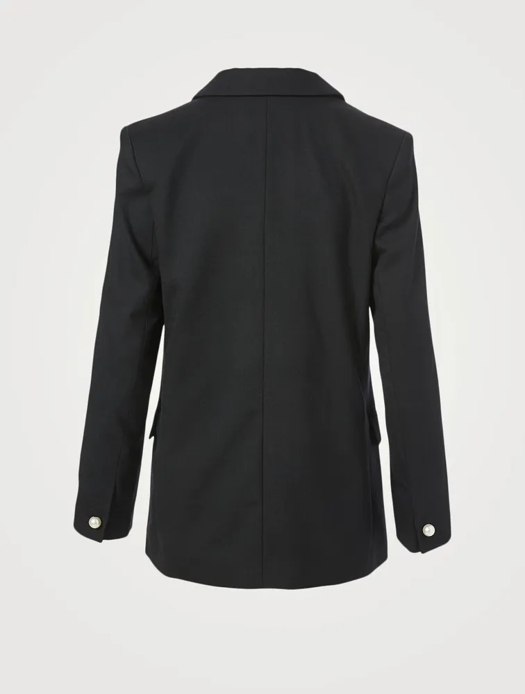 Jakara Wool-Blend Double-Breasted Blazer