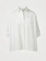 Cotton Poplin Boxy Shirt