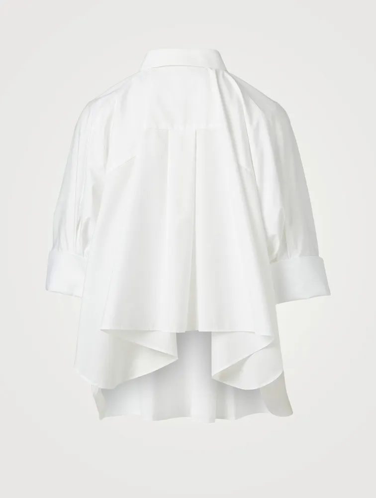 Cotton Poplin Boxy Shirt