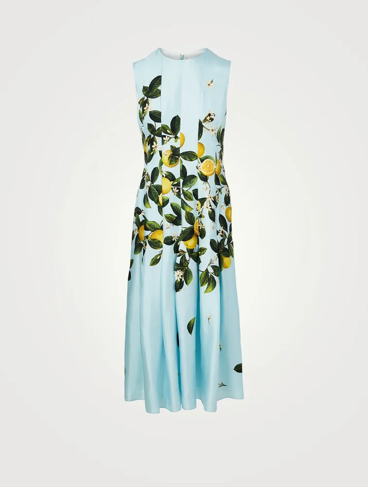 Silk Sleeveless Midi Dress