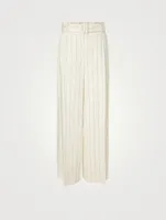 Lovestruck Linen-Blend Wide-Leg Pants