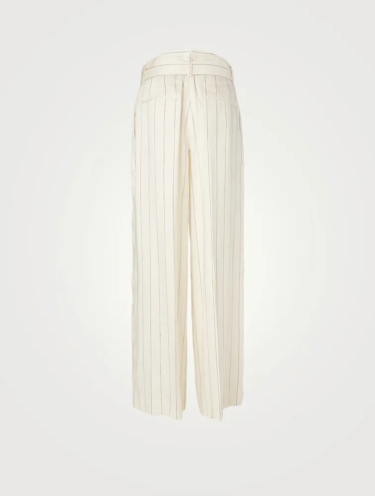 Lovestruck Linen-Blend Wide-Leg Pants