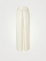 Lovestruck Linen-Blend Wide-Leg Pants