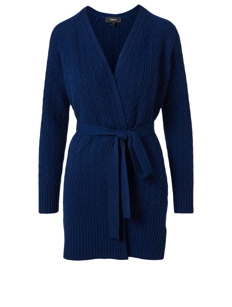 Malinka Cashmere Cable-Knit Cardigan