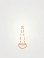 Small Yu Yi 18K Rose Gold Earring With Diamonds