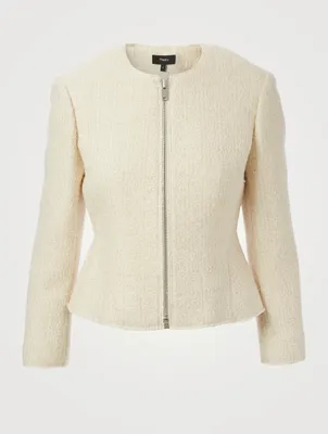 Tweed Peplum Jacket
