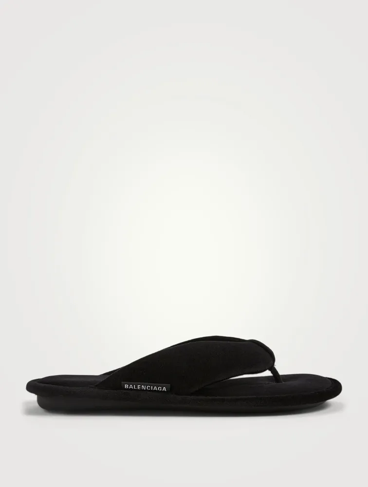 Soft Velvet Towel Thong Sandals