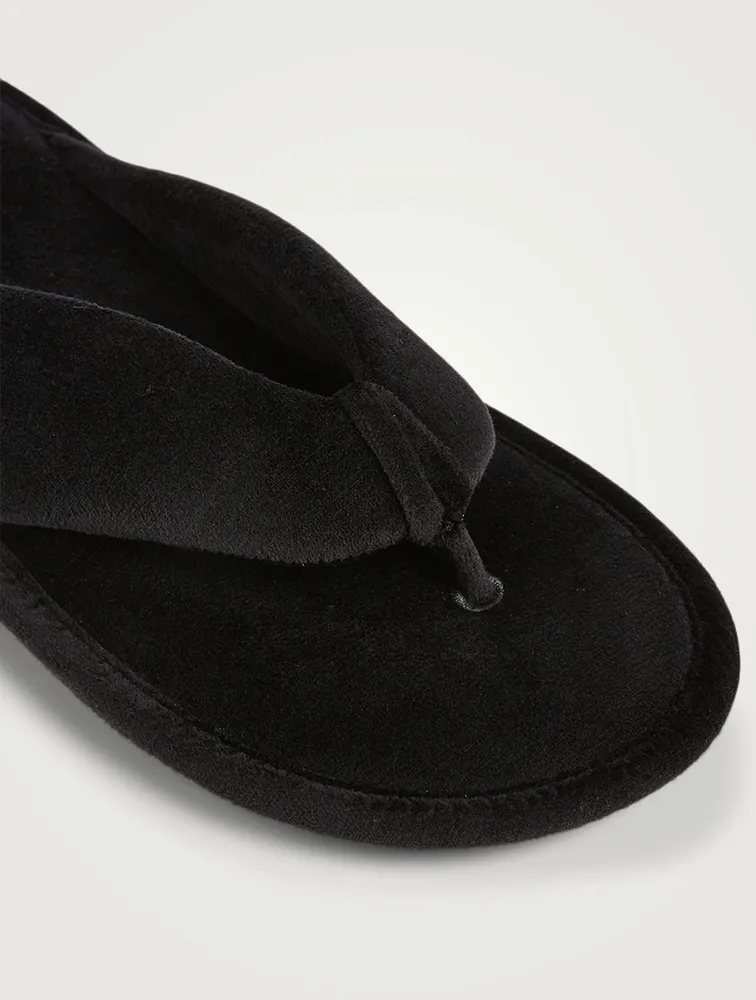 Soft Velvet Towel Thong Sandals