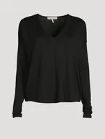 V-Neck Long-Sleeve T-Shirt