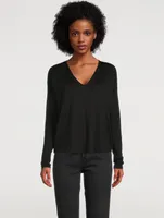 V-Neck Long-Sleeve T-Shirt