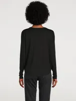 V-Neck Long-Sleeve T-Shirt