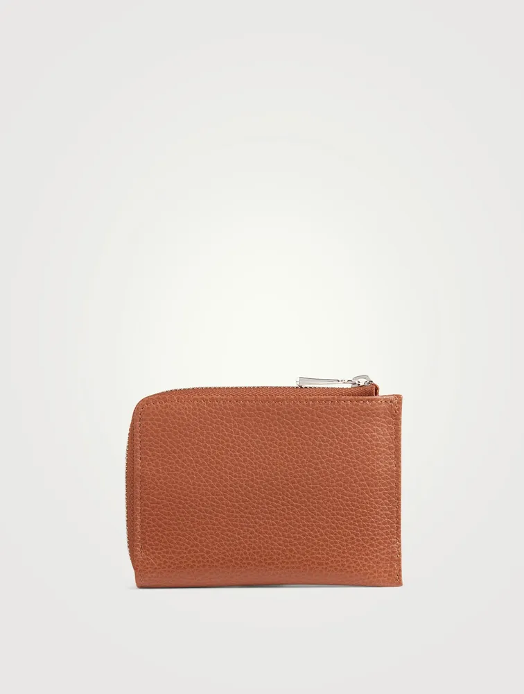 Le Foulonné Leather Zip-Around Wallet With Card Holder