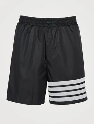 Nylon Ripstop Four-Bar Shorts