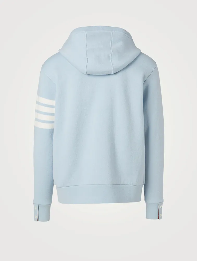 Cashmere-Blend Hoodie With Four-Bar Stripe