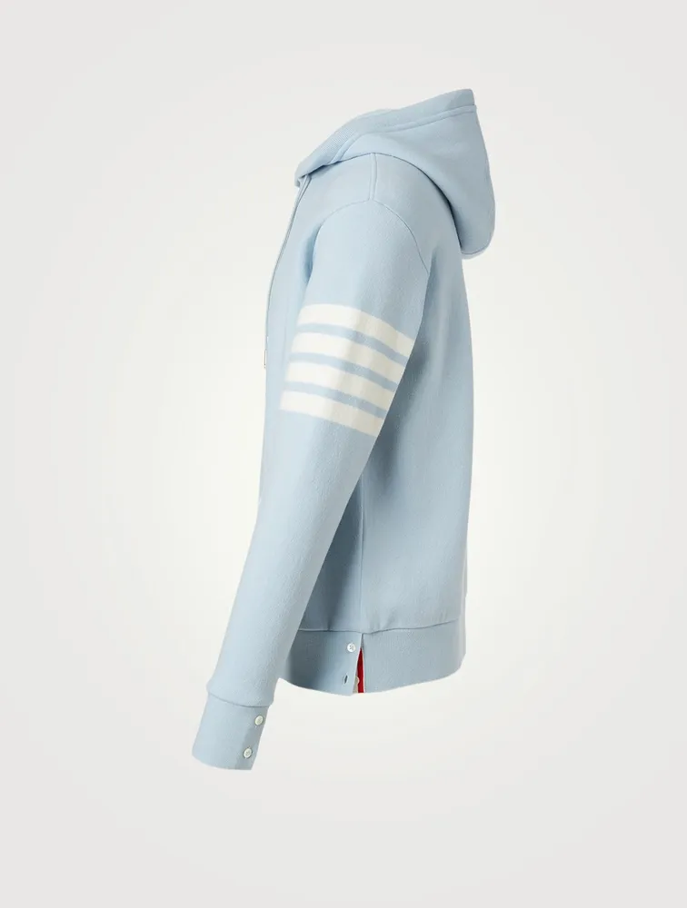 Cashmere-Blend Hoodie With Four-Bar Stripe