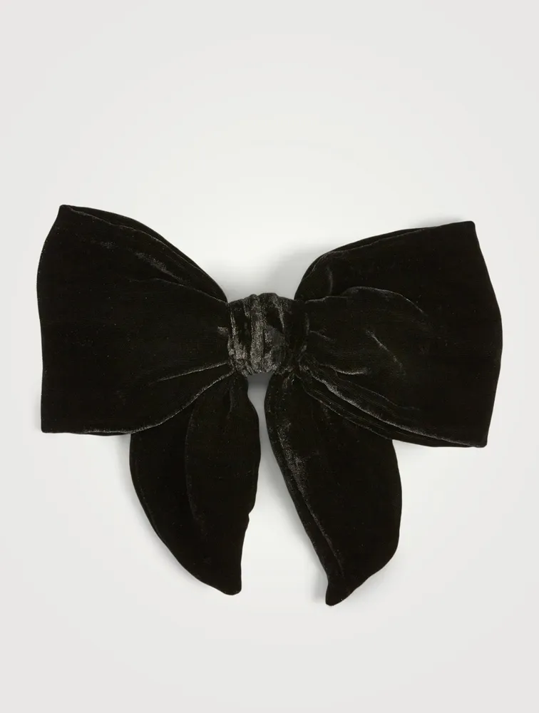 Celine Velvet Bow Barrette