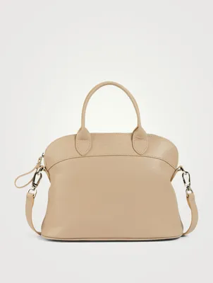 Small Le Foulonné Leather Top Handle Bag