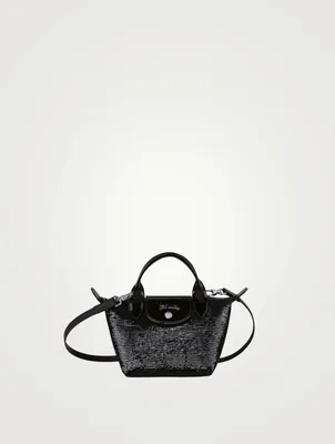 XS Le Pliage Sequin Top Handle Bag