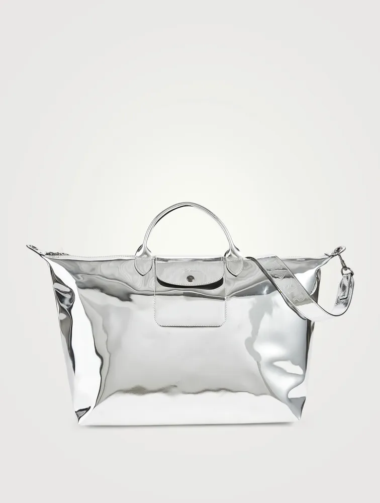 Large Le Pliage Metallic Travel Bag