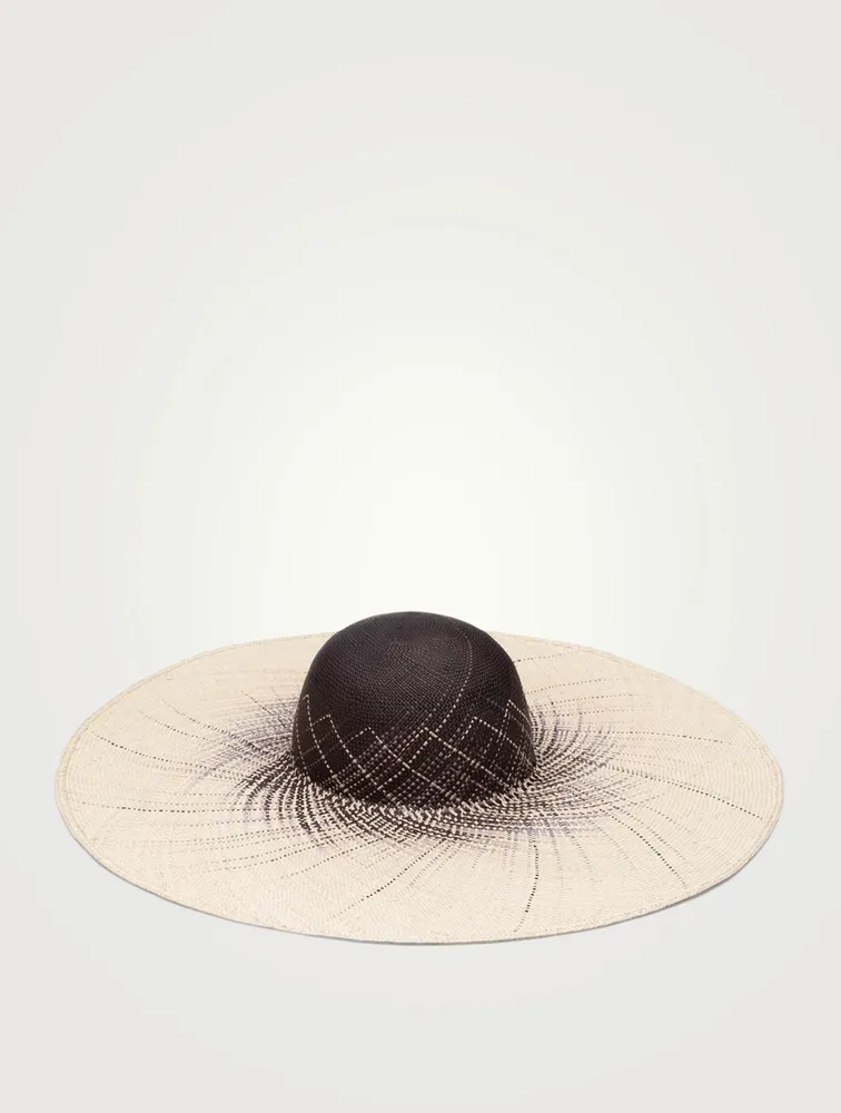 Sunny Straw Wide-Brim Hat