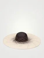 Sunny Straw Wide-Brim Hat