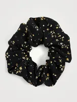 Crepe Scrunchie In Floral Print