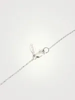 Love Letter Silver Heart Necklace With White Sapphire