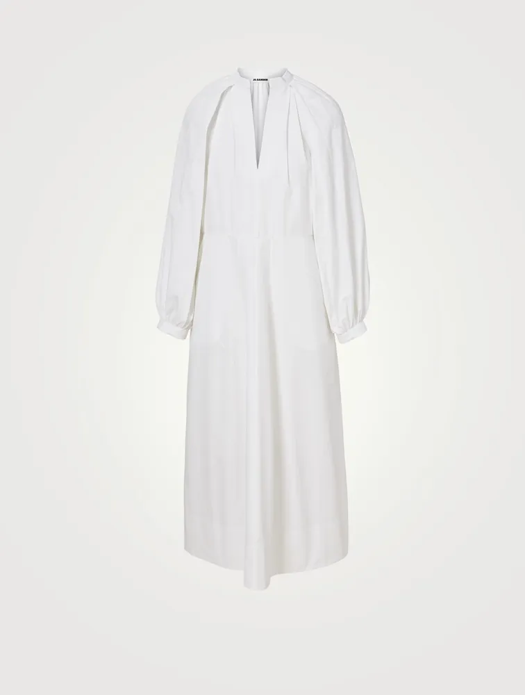 MICHAEL KORS COLLECTION Belted stretch organic cotton-poplin mini shirt  dress
