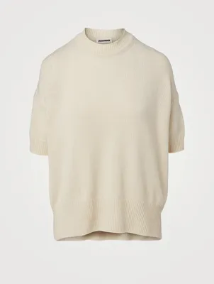 Cashmere Short-Sleeve Sweater