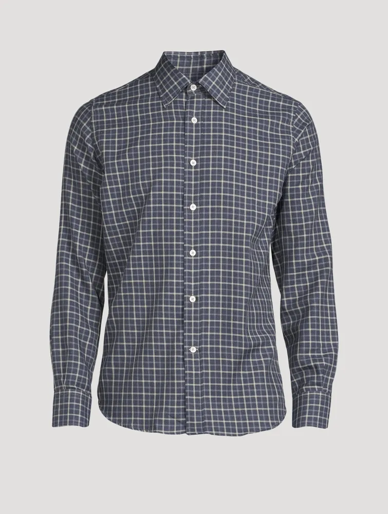 Cotton Shirt Check Print