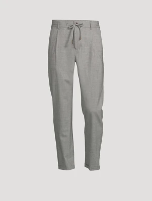 Wool Stretch Jogger Pants