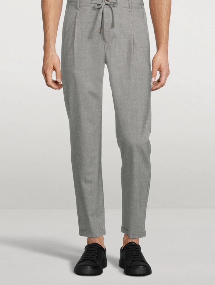 Wool Stretch Jogger Pants