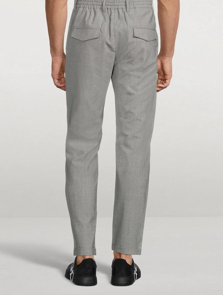 Wool Stretch Jogger Pants