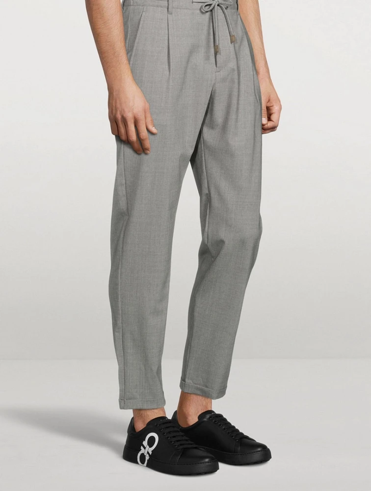 Wool Stretch Jogger Pants
