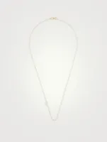 Love Letter Gold C Initial Necklace With Pavé Diamonds