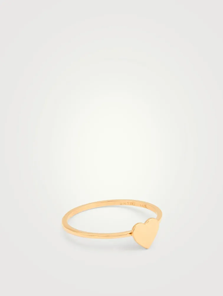 Love Letter 14K Gold Heart Ring