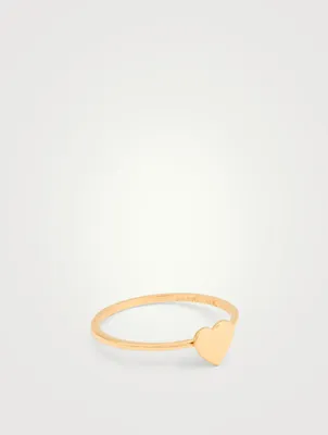 Love Letter 14K Gold Heart Ring