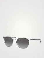 RB4171 Erika Transparent Round Sunglasses