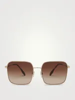 Square Sunglasses With Vintage Check