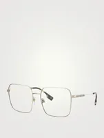 Square Optical Glasses With Vintage Check