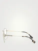 Square Optical Glasses With Vintage Check