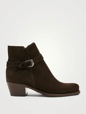 Providence Suede Heeled Ankle Boots