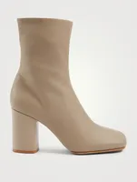 Leather Heeled Ankle Boots