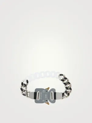 Metal And Nylon Chain Bracelet