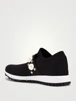 Verona Knit Sock Sneakers With Pearls & Studs