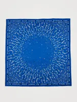 Silk Scarf In Celestial Logo Print