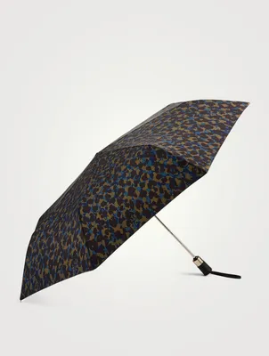 Le Pliage Retractable Umbrella In Leopard Print