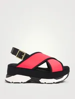 Fussbett Neoprene Platform Slingback Sandals