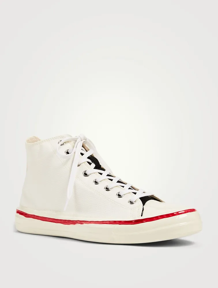 Gooey Canvas High-Top Sneakers