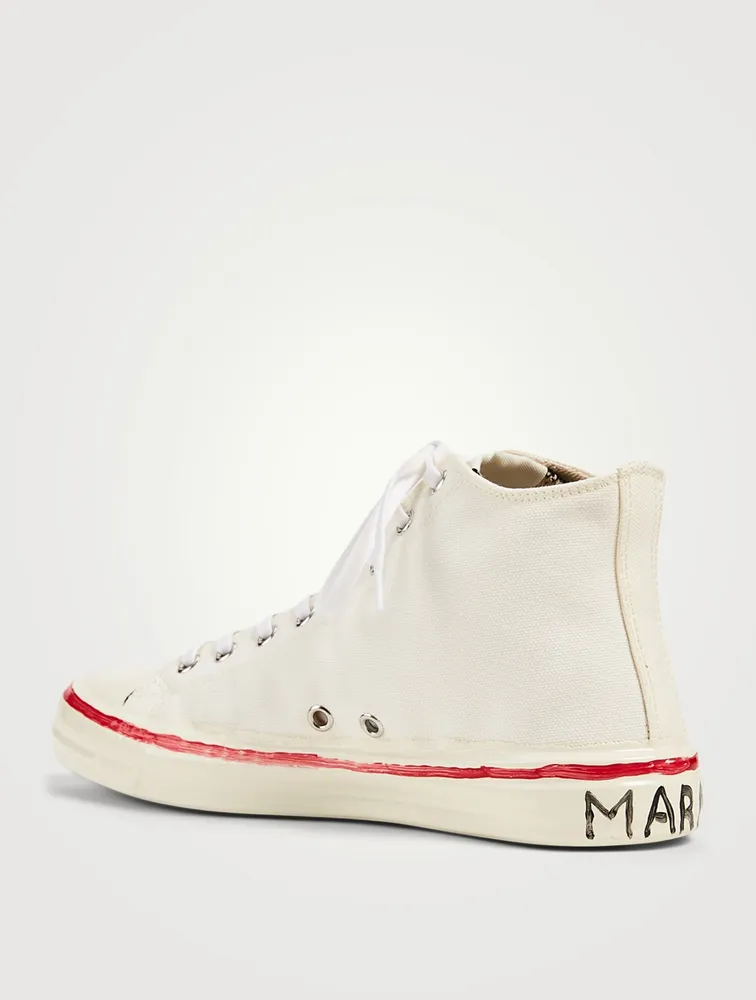 Gooey Canvas High-Top Sneakers